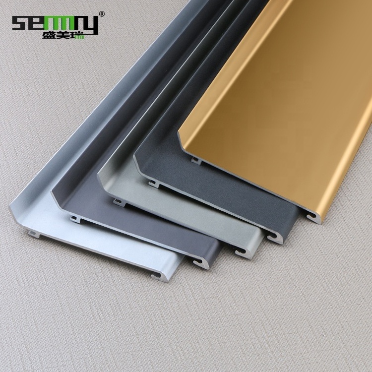 Beautiful colors skirting board Aluminium profile Wall Skirting Boardmetal baseboard waterproof wall skirting boardfloor molding