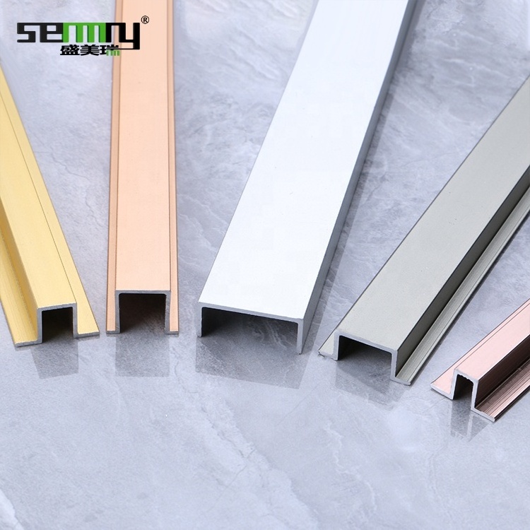 U Edge Ceramic Tile Trim waterproof aluminum profile tiles and accessories aluminum decorative strips aluminum drywall trim