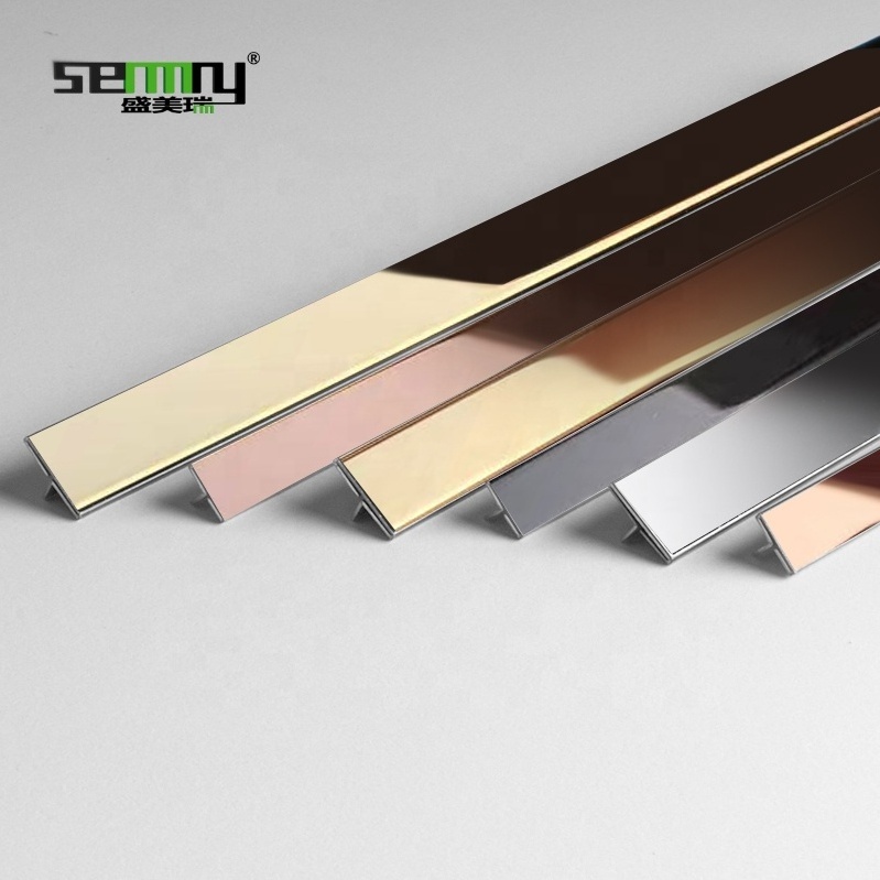 Wall Decoration L Shape Tile Edge Trim 304 Stainless Steel mirror Tile Trim angle profile stainless steel trim