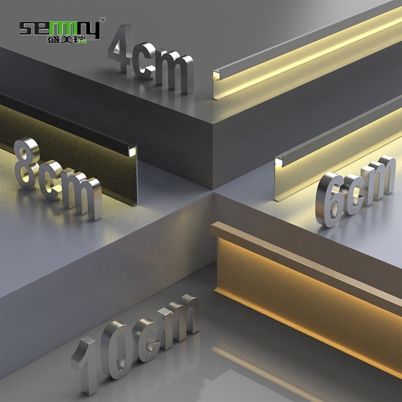 Aluminium wall panel Wall Flooring LED Skirting Board aluminum led baseboard lighting skirting led floor lights