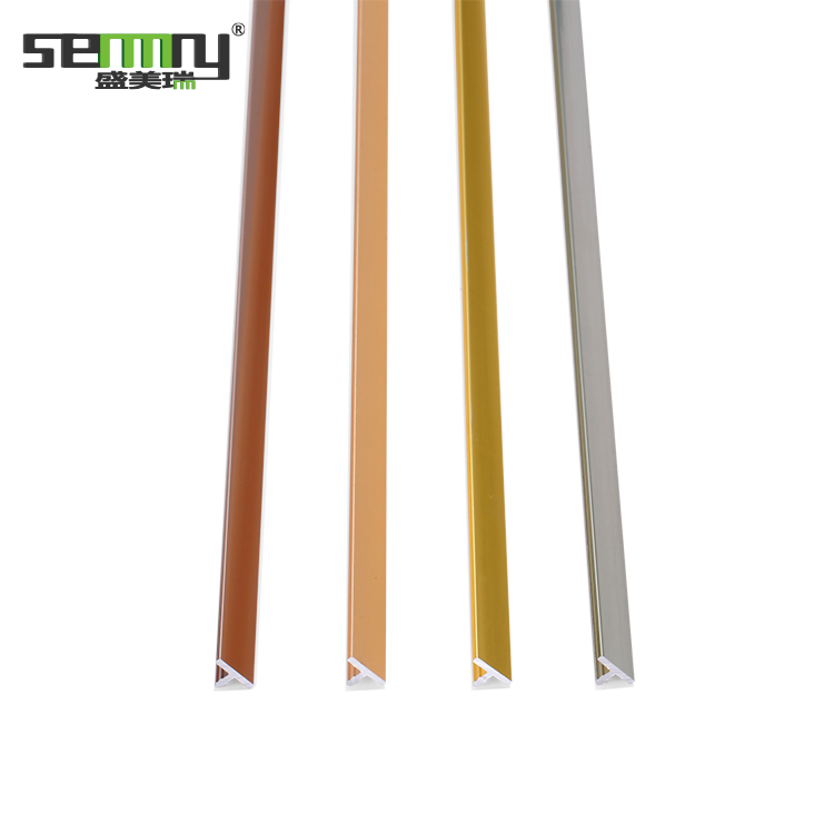 Metal tile trim aluminum t-molding t molding 10mm for building house decoration