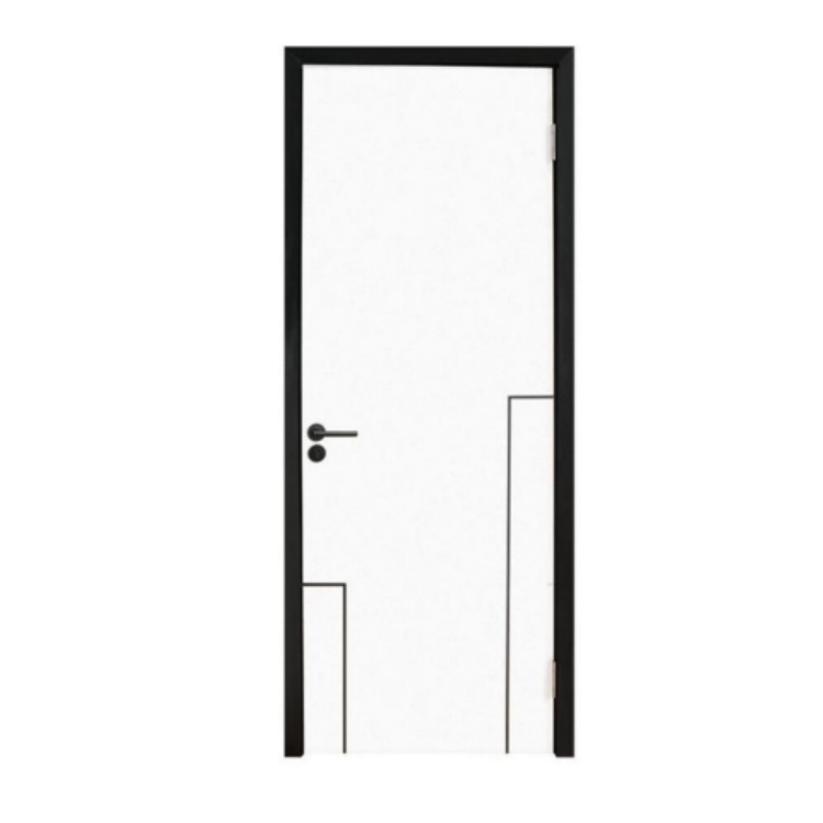 Waterproof Modern Design Interior Bathroom Fancy Wooden WPC/ABS Material Door for Houses