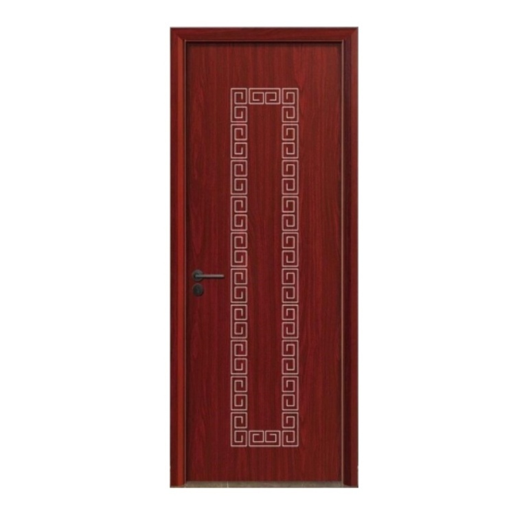 Waterproof Modern Design Interior Bathroom Fancy Wooden WPC/ABS Material Door for Houses