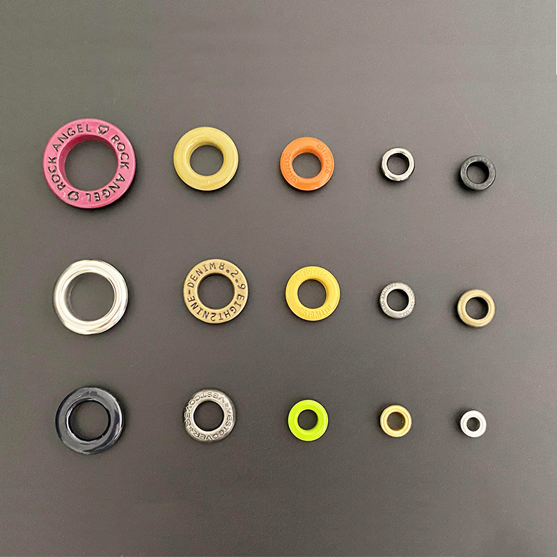 WT garment  grommet shoe hole ring eyelets 3mm 5mm 12mm 25mm 50mm round curtain eyelet custom stainless steel metal eyelets