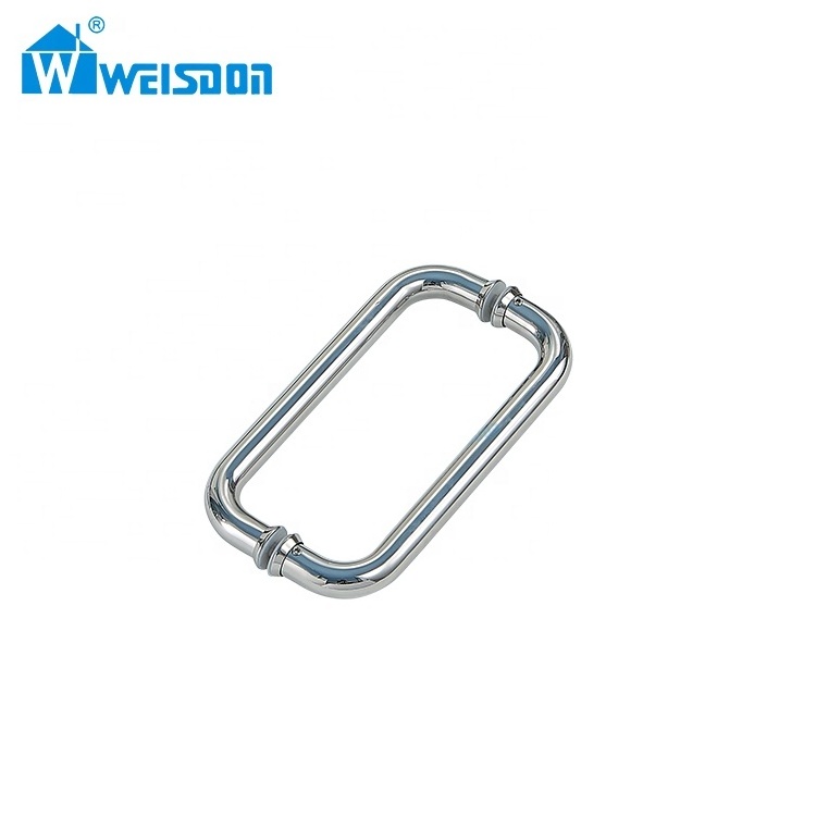 Weisdon Wholesale Framed Aluminum Sliding Handle Rail System Full Set Shower Room Hardware Without Glass