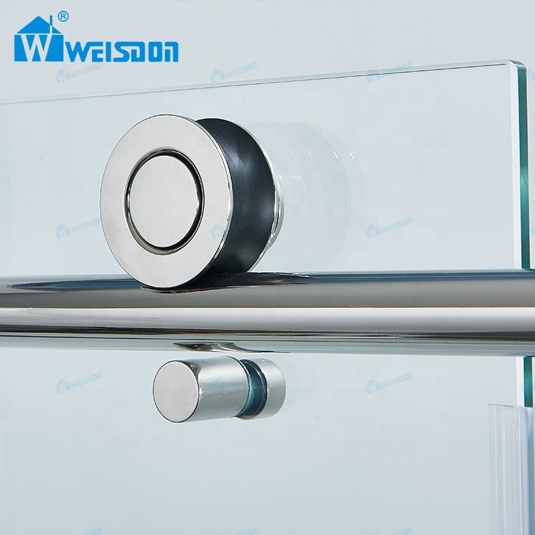 American Luxurious Good Quality Simple Frameless Bathroom Shower Door Glass Shower Room