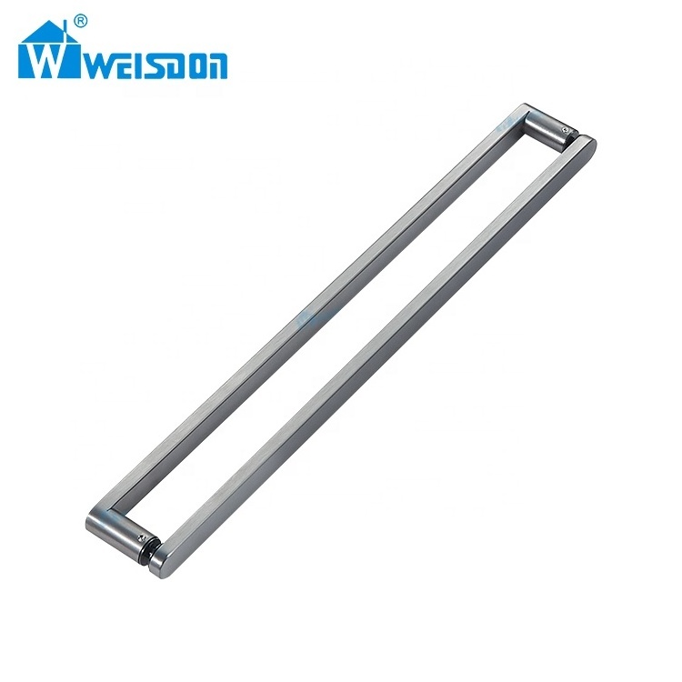 Weisdon Screw Roller Handle Rail System Full Set With Frame Stainless Steel Shower Room Accessories Without Glass