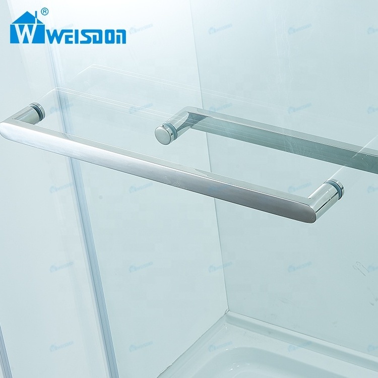 5 Years Warranty Stainless Steel Shower Screen Double Sliding Tempered Glass Frameless Shower Door