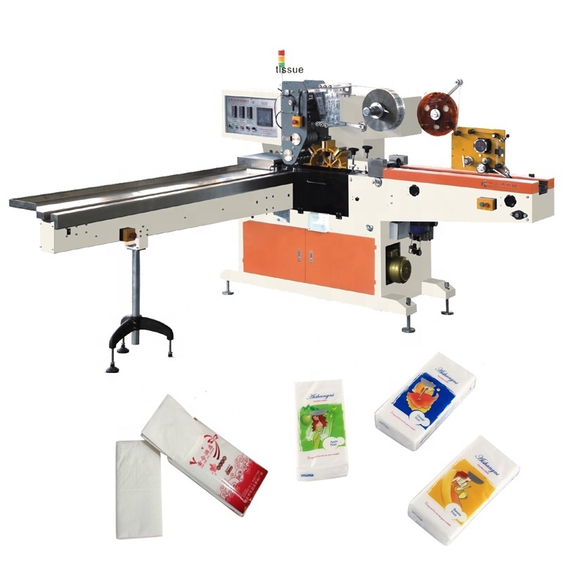 China Good Quality Automatic Pocket Handkerchief Tissue Paper Making Folding Machine