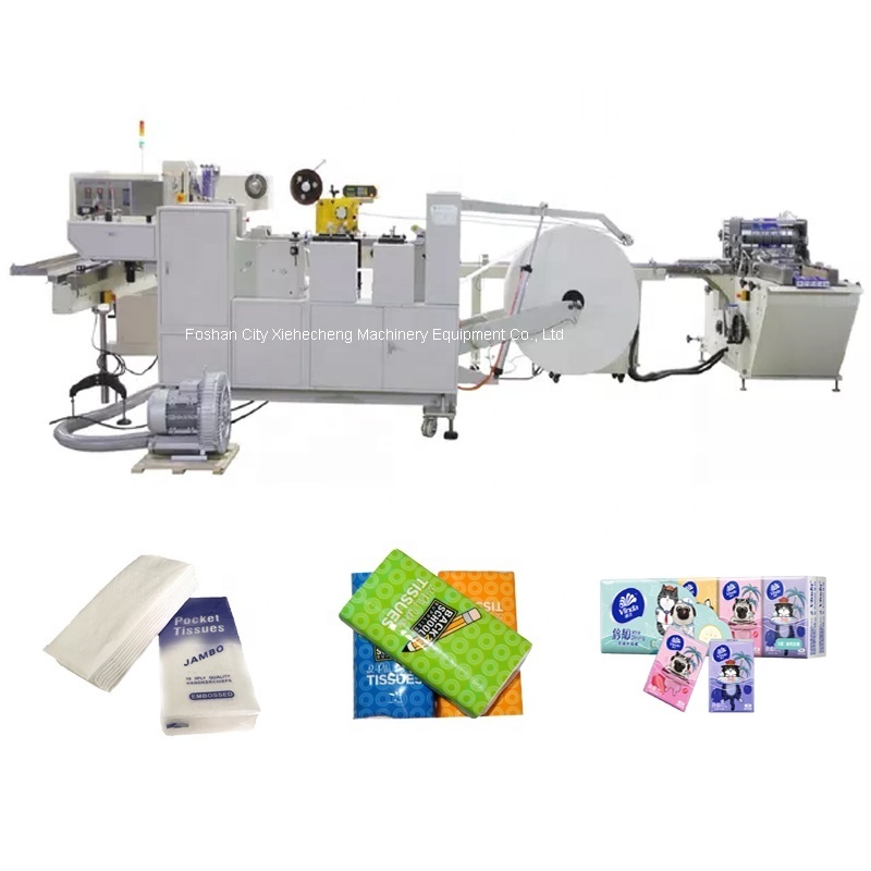 China Good Quality Automatic Pocket Handkerchief Tissue Paper Making Folding Machine