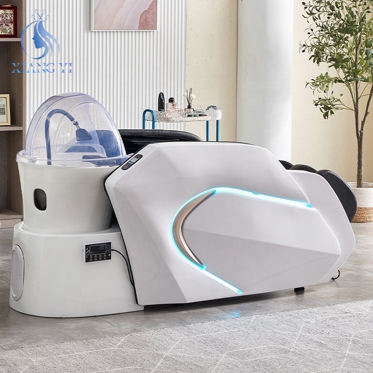 Beauty hair salon furniture  head spa electric Massage table shampoo bed