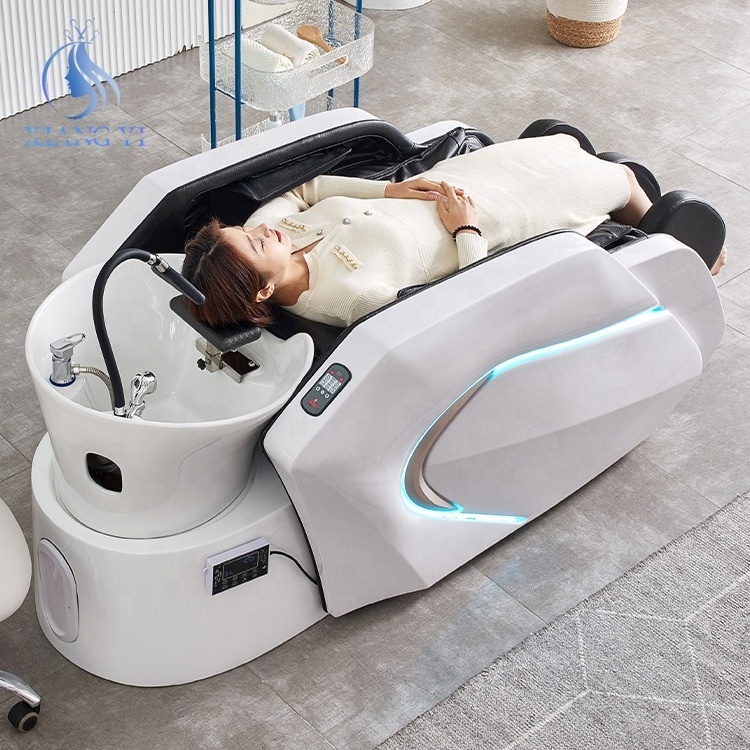 Beauty hair salon furniture  head spa electric Massage table shampoo bed