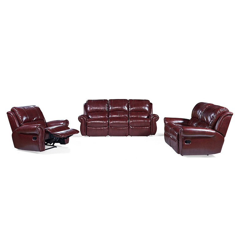 Sectionals european upholstery PU leather living room recliner Power 6 Seater Sofa Set