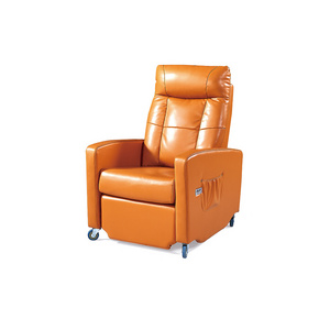 Hot Sale Electric Power Leather Chair Recliner Sofa With Wheels For Living Room