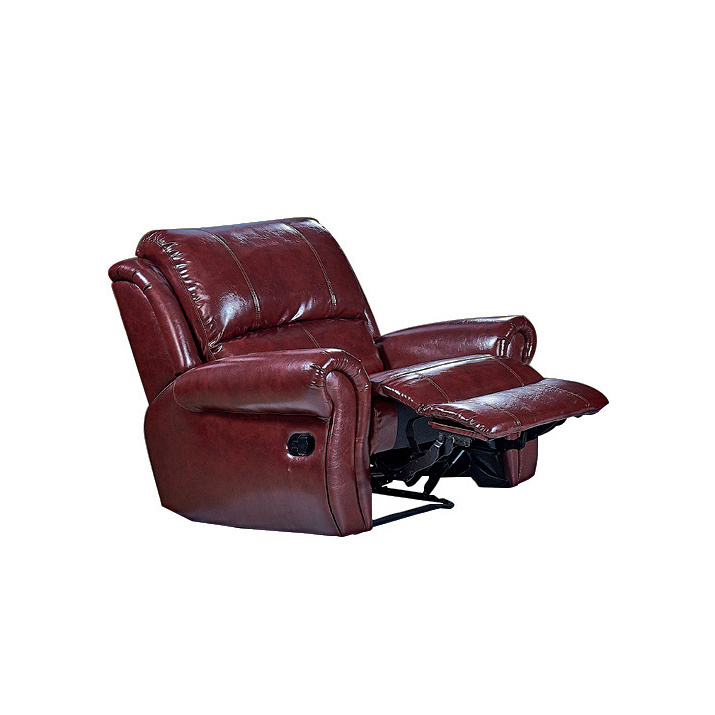 2023 luxury private customized Italian top grain leather electric power recliner home theater cinema sofa for Movie Room