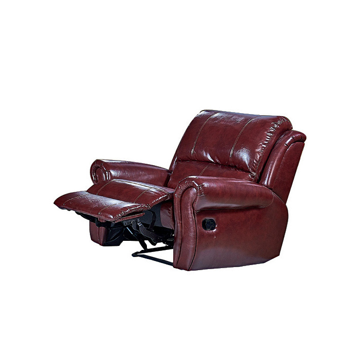 2023 luxury private customized Italian top grain leather electric power recliner home theater cinema sofa for Movie Room