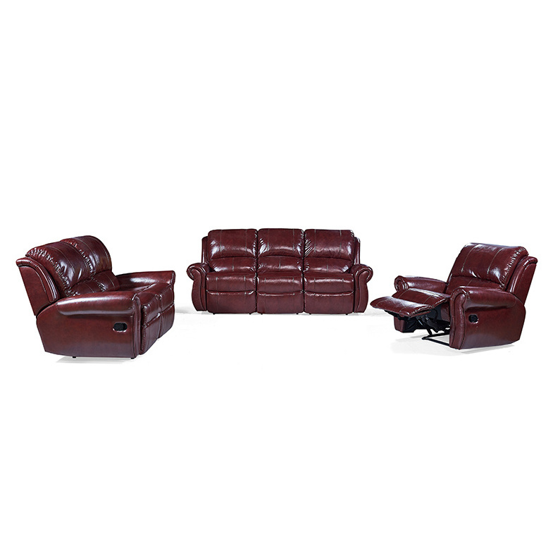 Sectionals european upholstery PU leather living room recliner Power 6 Seater Sofa Set