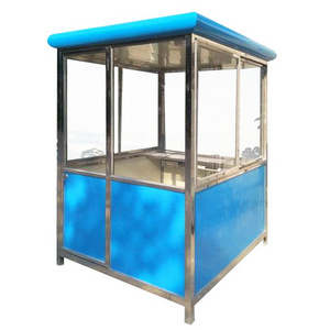 2024 USA Outdoor Prefabricated Security Easy Installed Kiosk Ticket Booth Portable Toilet Pizza Shop Smoking Booth