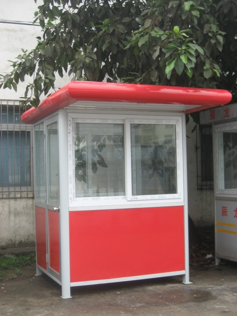 2024 Ready Made Outdoor Prefabricated Security Kiosk Ticket Booth Portable Toilet Pizza Shop Smoking Booth for France