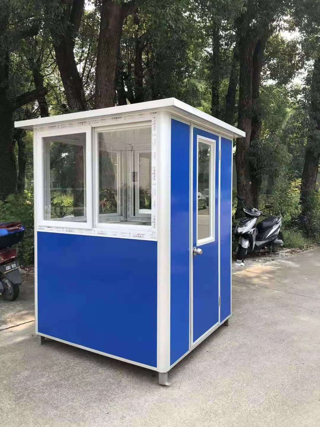 2024 USA Outdoor Prefabricated Security Easy Installed Kiosk Ticket Booth Portable Toilet Pizza Shop Smoking Booth