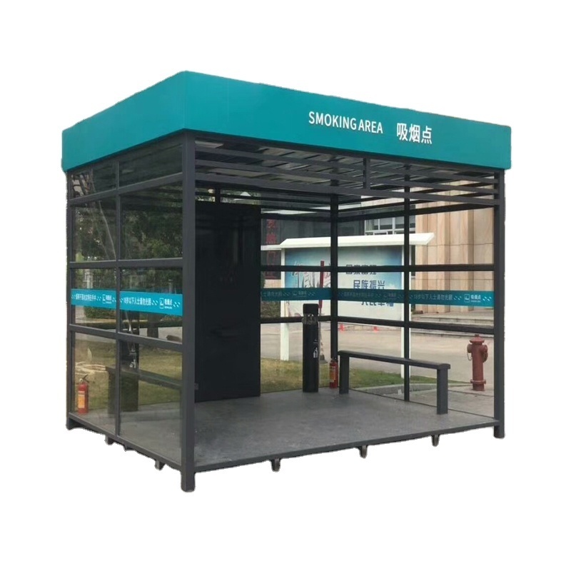 outdoor  prefabricated house kiosk houses mobile tiny home office steel structure factory container houses smoking booth    sent