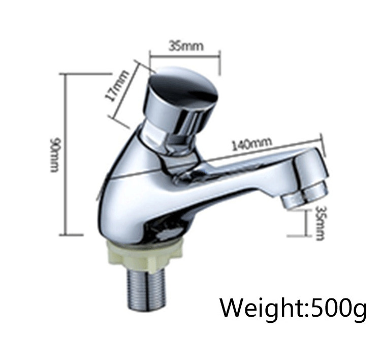 Auto Stop Full Brass Water Saving Self Closing Tap Time Delay Faucet For Basin Temporizadoo  LavabBasin  Faucet