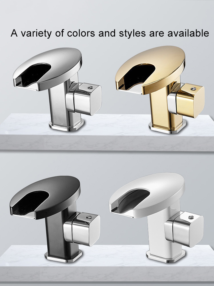 Waterfall intelligent sensor color change recognition warm water faucet