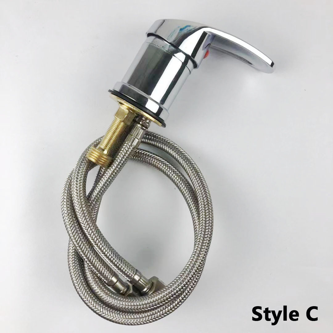 Chrome Plated Faucet Cute Shower Head With Pipe For Shampoo Chairs