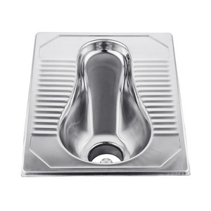 Prison Train Public Stainless Steel Squat Pans Toilet