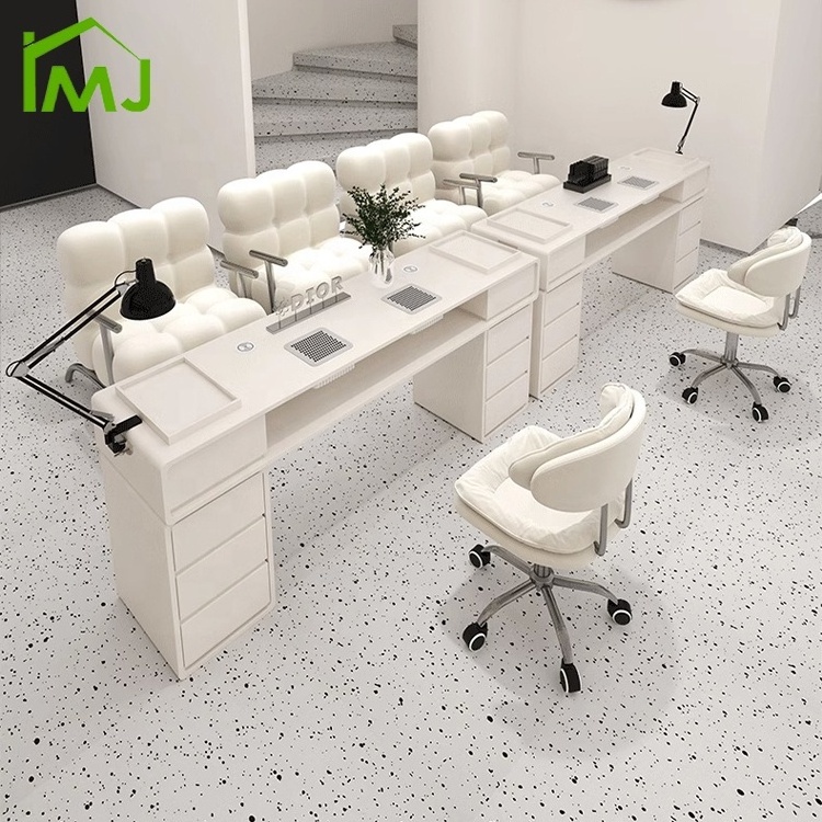 Light luxury nail technician table and chairs nail care manicure table