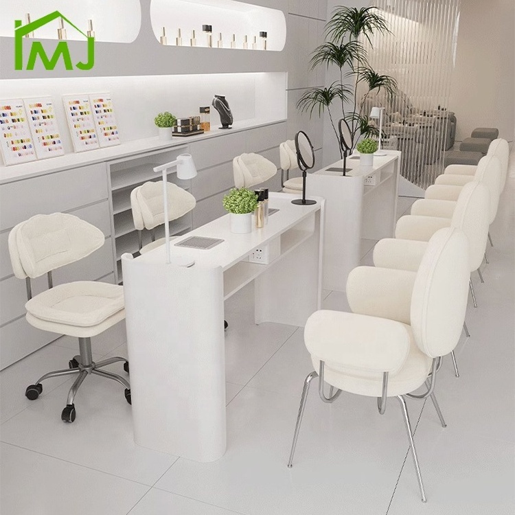 Light luxury nail technician table and chairs nail care manicure table