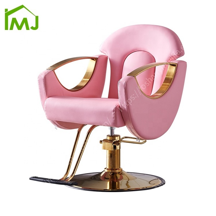 Beauty Salon Furniture Spa Nail Shop Modern Swivel Stylist Pink Salon Hair Baber chair