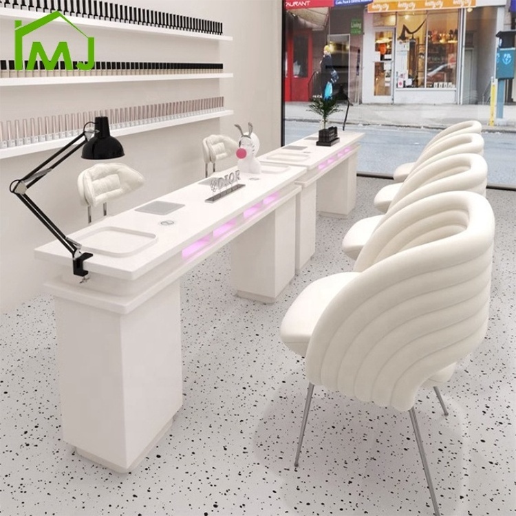 Light luxury nail technician table and chairs nail care manicure table