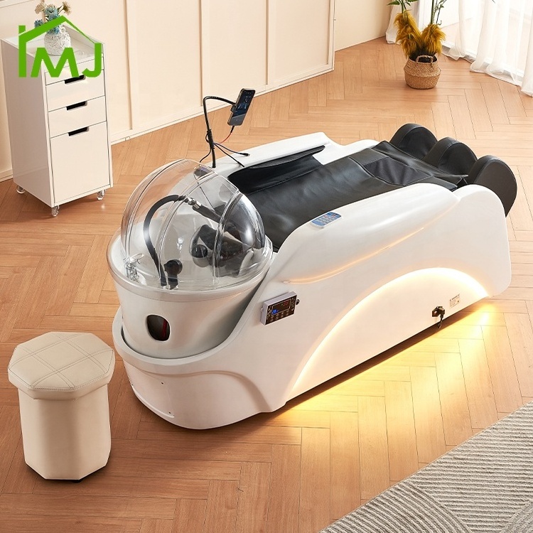 Factory luxury Salon Hair Washing electric Massage Table spa head Shampoo Bed