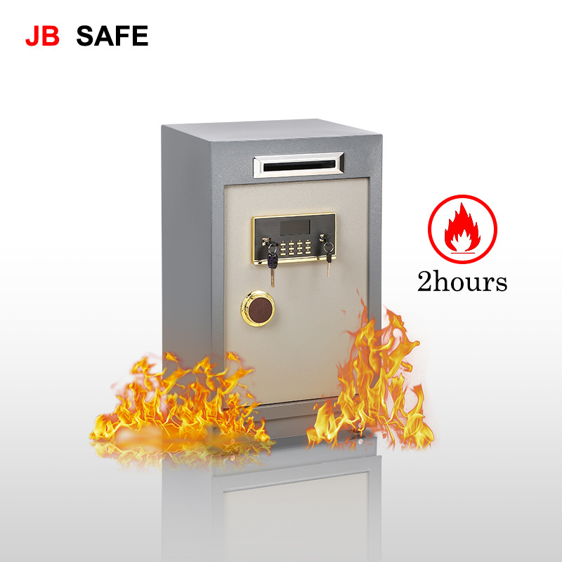 JB Depository Metal Money Mini Outer Combination Security Cash Vault Front Loading drop Safe Deposit Box