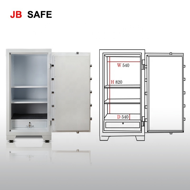 JB SAFE Box Fire Resistant Outside Hinge Safety Storage Office Caja De Seguridad Fuertes Coffre Fort Home Fireproof Safe Boxes