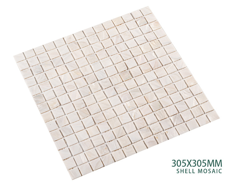 Kitchen Backsplash Shower Spa Bathroom White Natural Mother Of Pearl Brick Shell Mosaic Swimming Pool Shell Tile