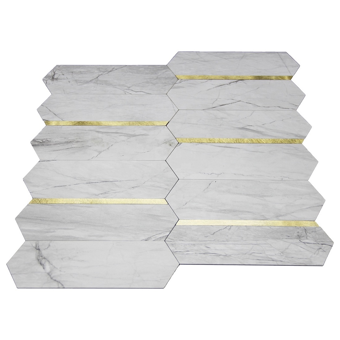 Hot Selling ItemsEasy DIY PVC&Aluminum Peel and Stick Wall Tile Panel for Backsplash Tile