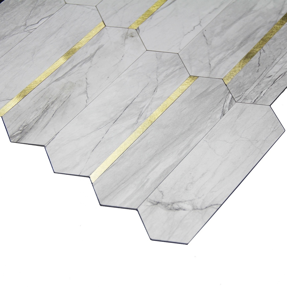 Hot Selling ItemsEasy DIY PVC&Aluminum Peel and Stick Wall Tile Panel for Backsplash Tile