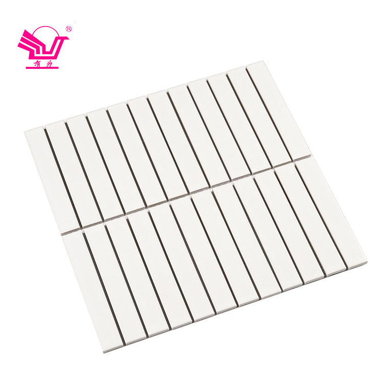 15x145mm Finger Strip Glazed Porcelain Mosaic Wall Tile Living Room Katkit Kitchen Backsplash Ceramic Tiles