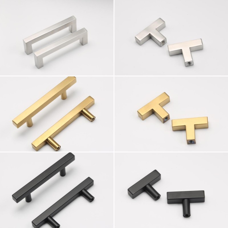 Hot Selling Competitive Price Stainless Steel Cabinet T-Bar Pull Door Furniture Handle Furniture Hardware Accessories