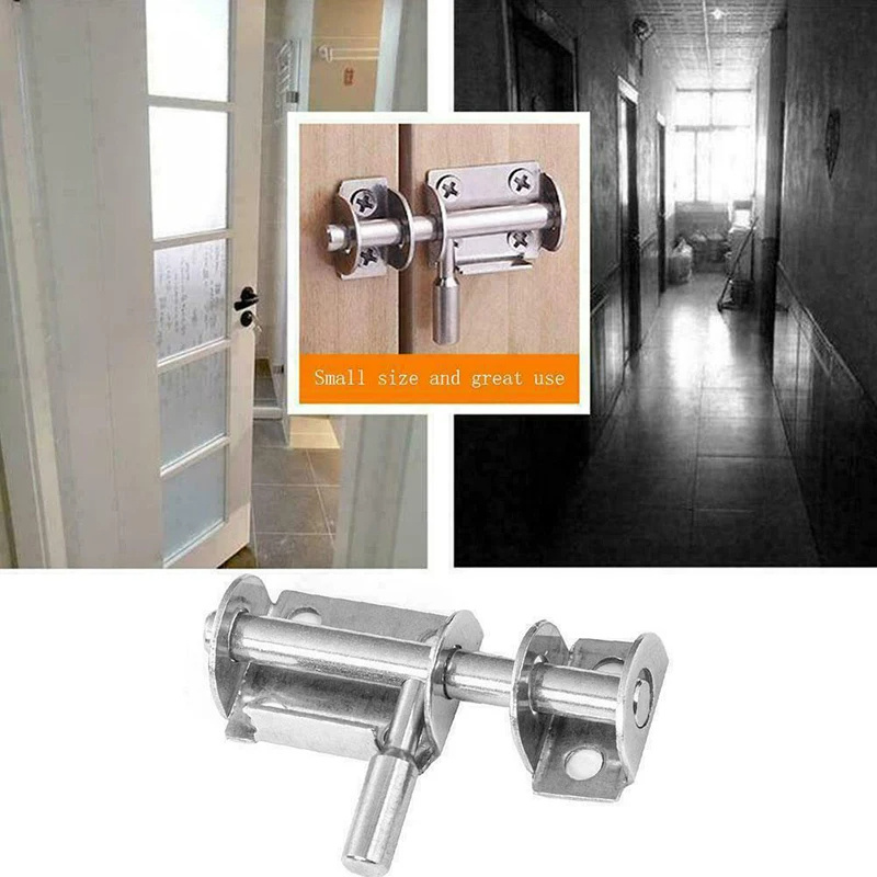 Home Security Insert Loaded Door & Window Bolts with Slide Locking Barrel Hardware Window Door Latches