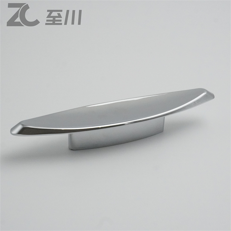 Decorative Chrome Leaf Shape Knob Door Handle Cabinet Drawer Cupboard Pull Dresser Kitchen Single Hole Knobs Handles