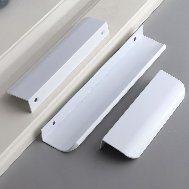 Zhichuan White Concealed Hidden Cabinet Handles Wholesale Kitchen & Wardrobe Accessory Hardware Furniture Pull for Office