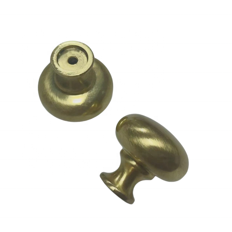 Gold Solid Furniture Knobs European American Style Handle Heavy Zinc Brass Dresser Handles