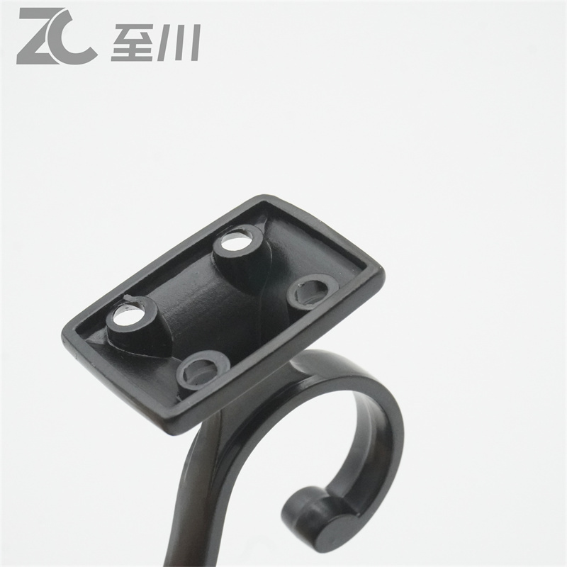 Zinc Coat Hooks Hardware Towel Hooks for Hanging Coats No Rust Black Robe Hooks with Screw