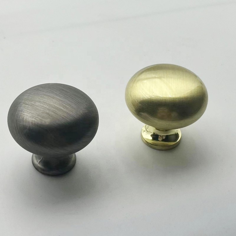 Gold Solid Furniture Knobs European American Style Handle Heavy Zinc Brass Dresser Handles