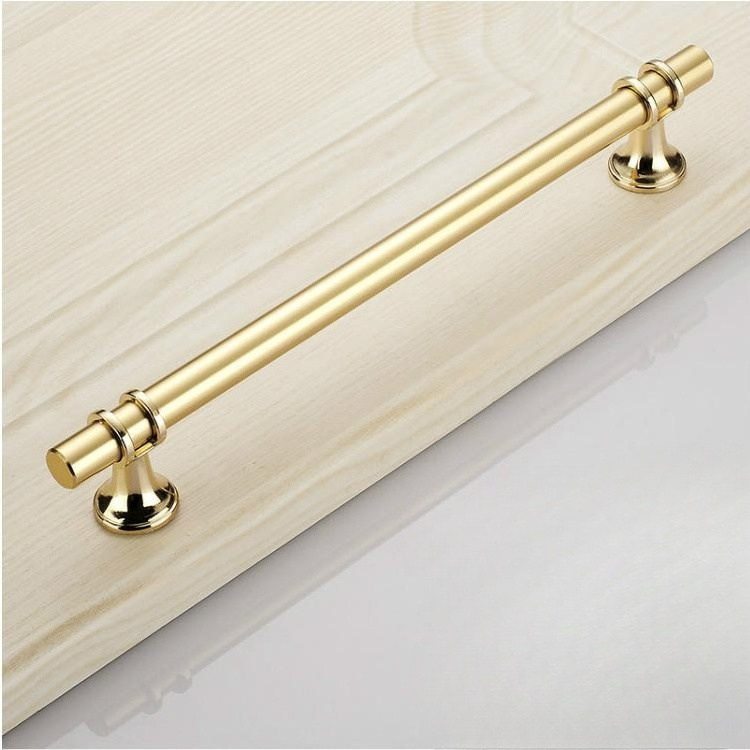 Aluminum alloy cabinet door handle  drawer  wardrobe door handle  furniture hardware black gold handle