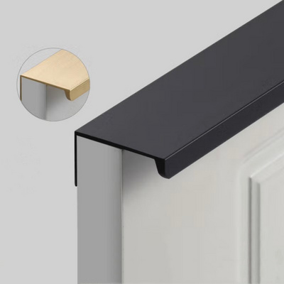 Invisible Aluminum Kitchen Cabinet Handle Cupboard Hidden Finger Edge Pull Concealed Furniture Handles