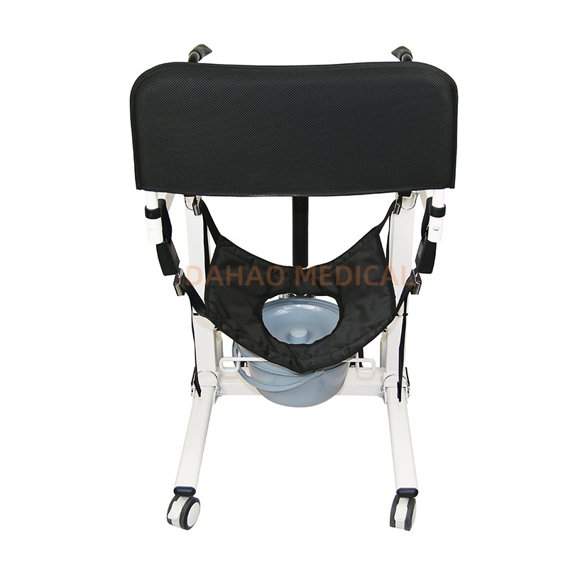 Portable Elderly Patient Disabled Hydraulic Transfer Lift Hoist Commode Wheel Chair to Vehicle Toilet